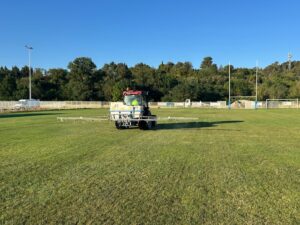 Traitement de pelouse de stade